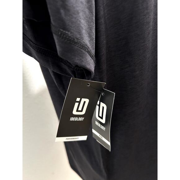 ID Ideology Women's Plus Size 1X Essentials Tee T-Shirt Top Rapidry Color: Noir - Picture 7 of 8